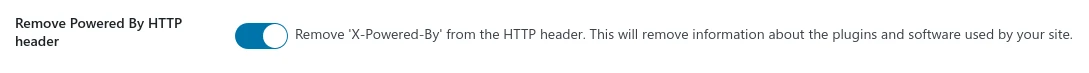 Activate Disable Powered By Header Module