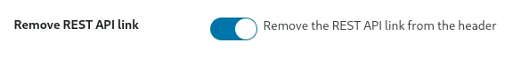Activate Remove Rest Api Link Module