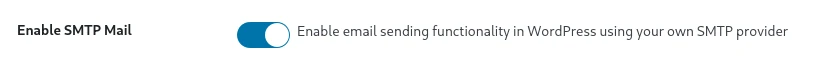 Activate Smtp Mail Module
